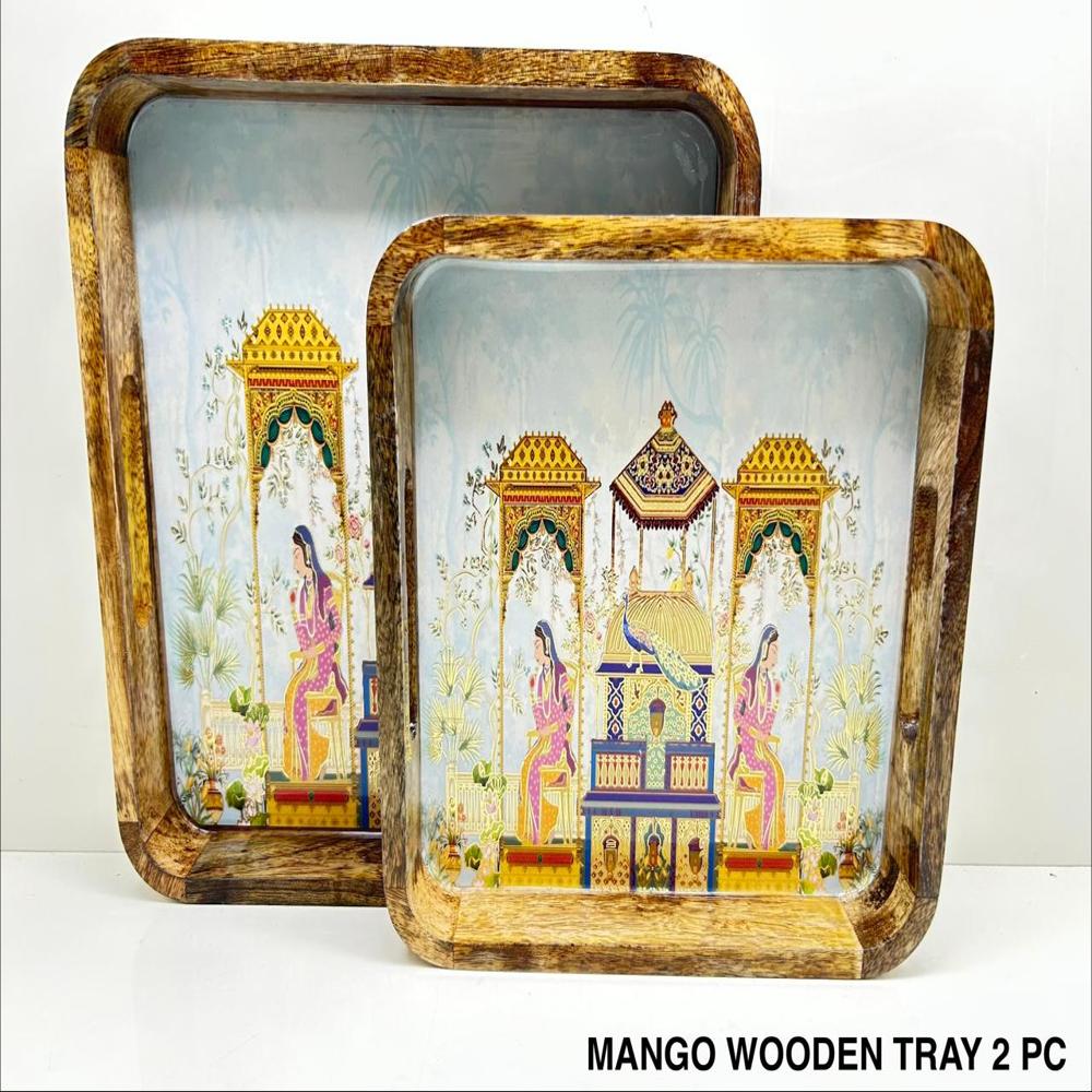 Mango Wood Tray- Sqaure 