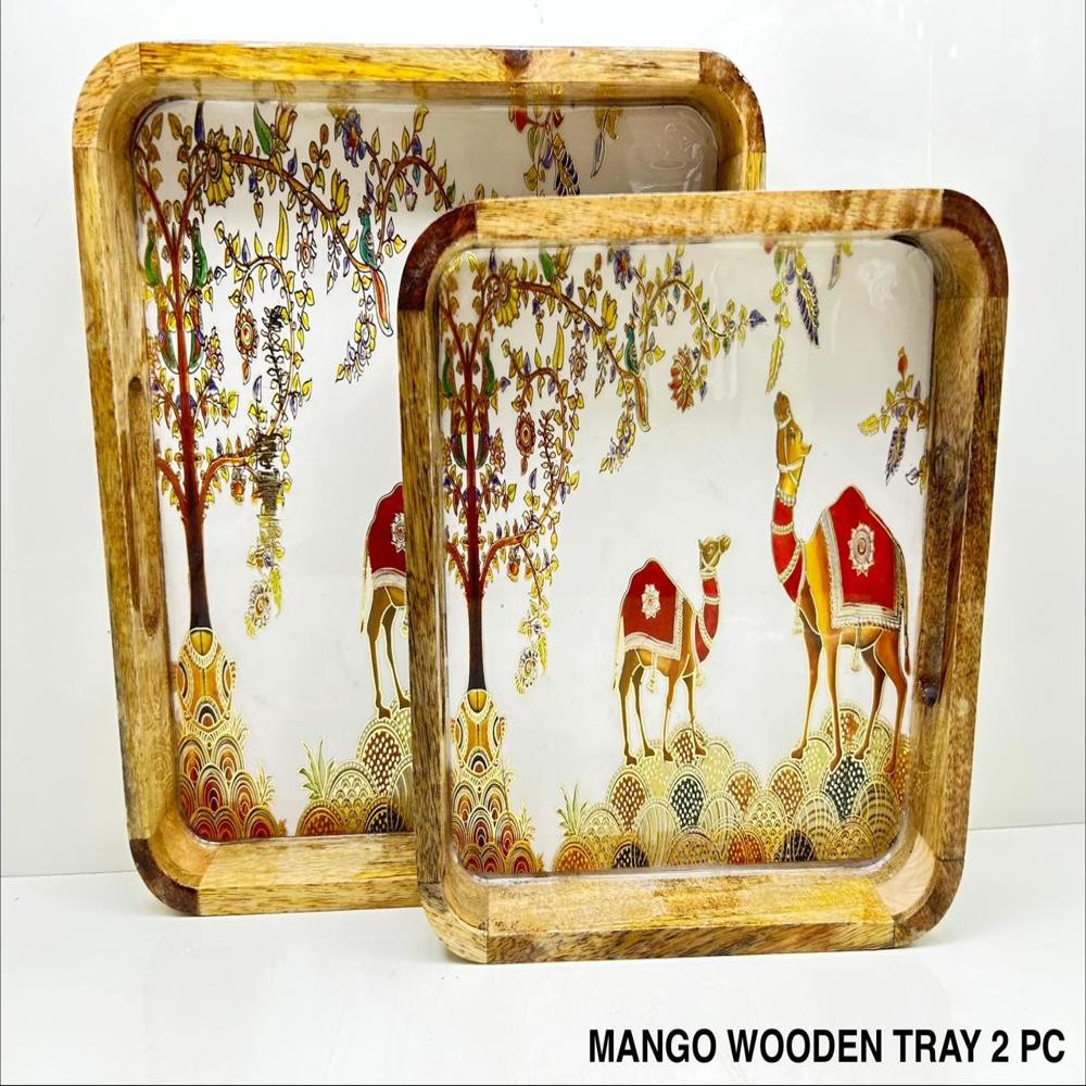Mango Wood Tray- Sqaure