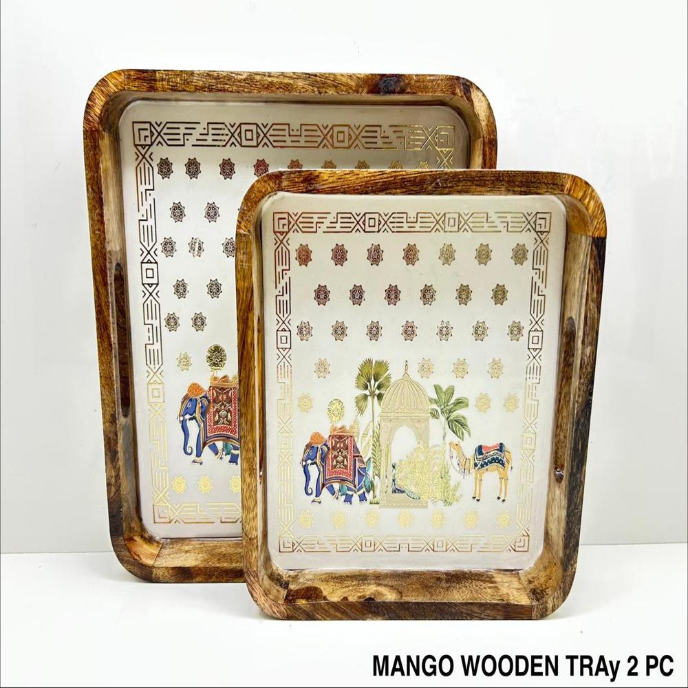 Mango Wood Tray- Sqaure