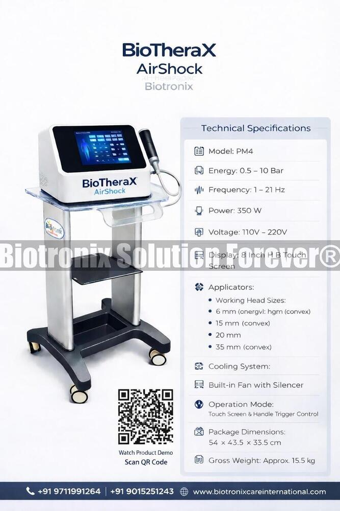 Phymaster Shockwave Pain Relief Therapy System for Physiotherapy Centers