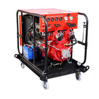 Gasoline Portable Fire Pump (mfp 1600-d) - Color: Red And Black