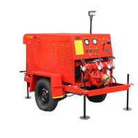 Trailer Mounted Fire Pump (mft 3200-d) - Color: Red And Black