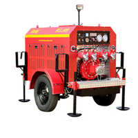 High Capacity Trailer Fire Pump (mft 3200-d) - Color: Red And Black
