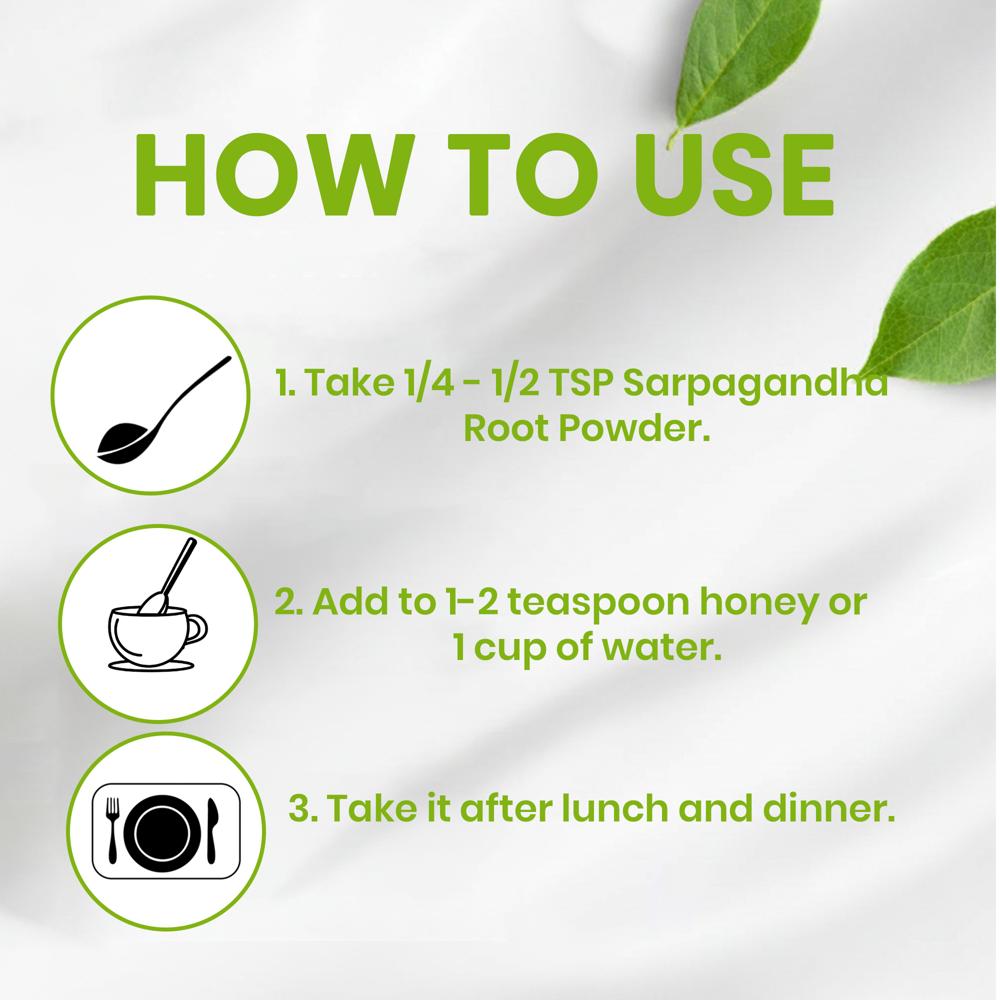 Lebrostone Sarpagandha Root Powder | Blood Pressure Support, Mental Health & Detox |100g