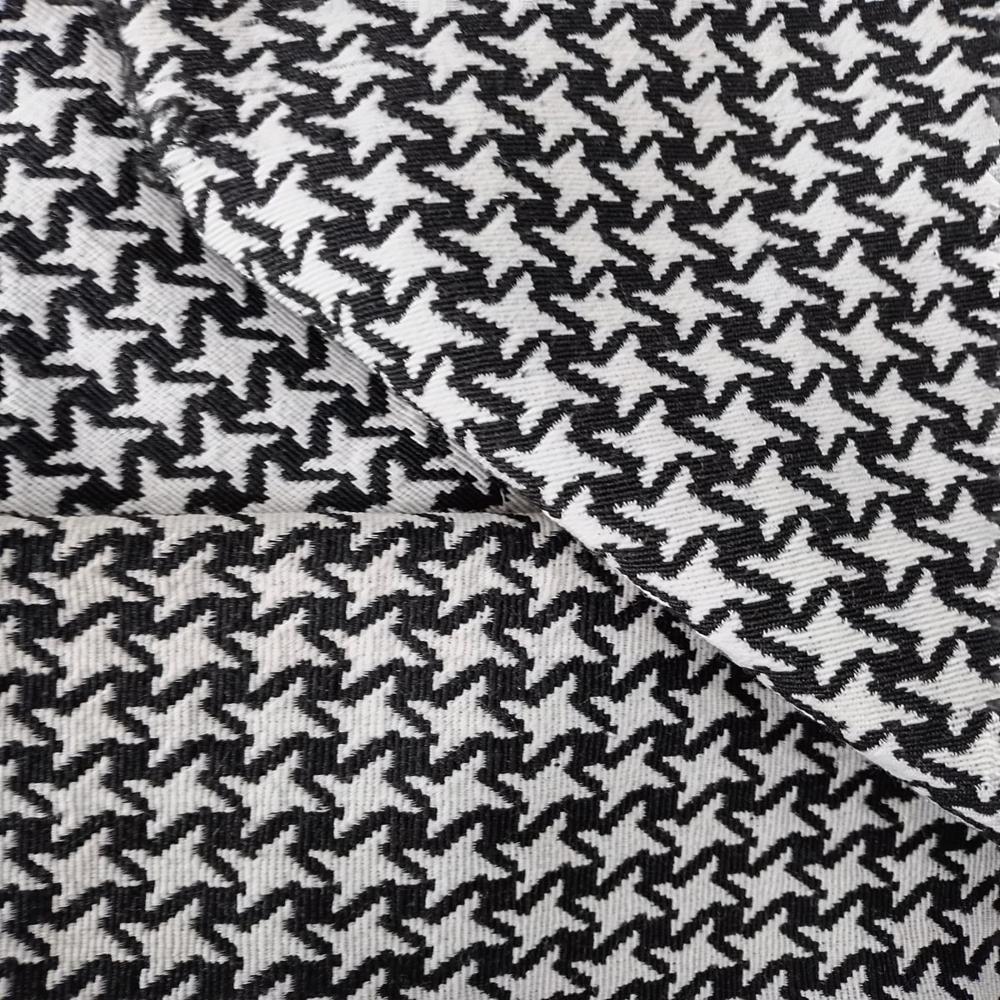 jacquard black white bag fabric