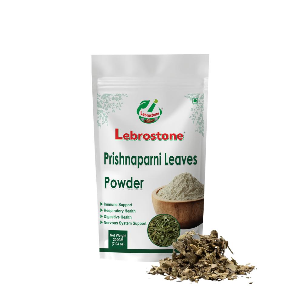 Lebrostone Prishnaparni Leaves Powder  Herbal Supplement for Digestion, Blood Purification, Immunity & Liver Function(200gm)