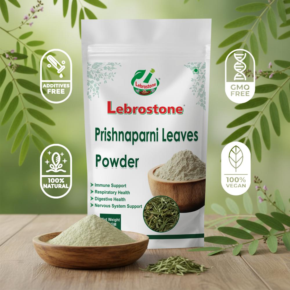 Lebrostone Prishnaparni Leaves Powder  Herbal Supplement for Digestion, Blood Purification, Immunity & Liver Function(200gm)