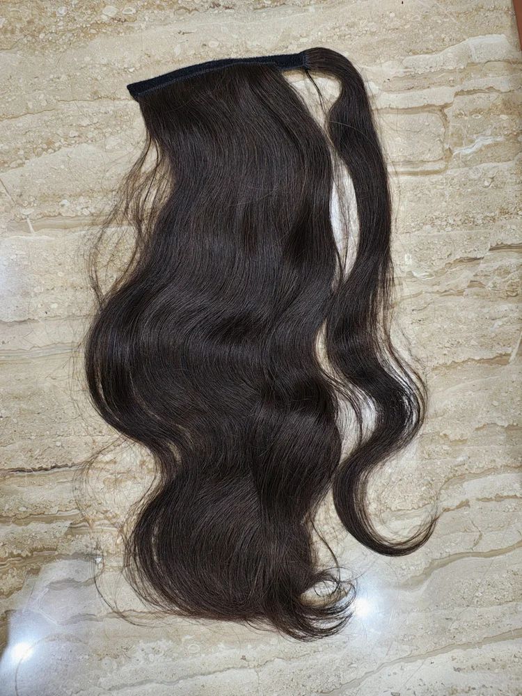 Fake Hair Ponytail Extensions Human Hair Piece 24inch 60gm Vendors