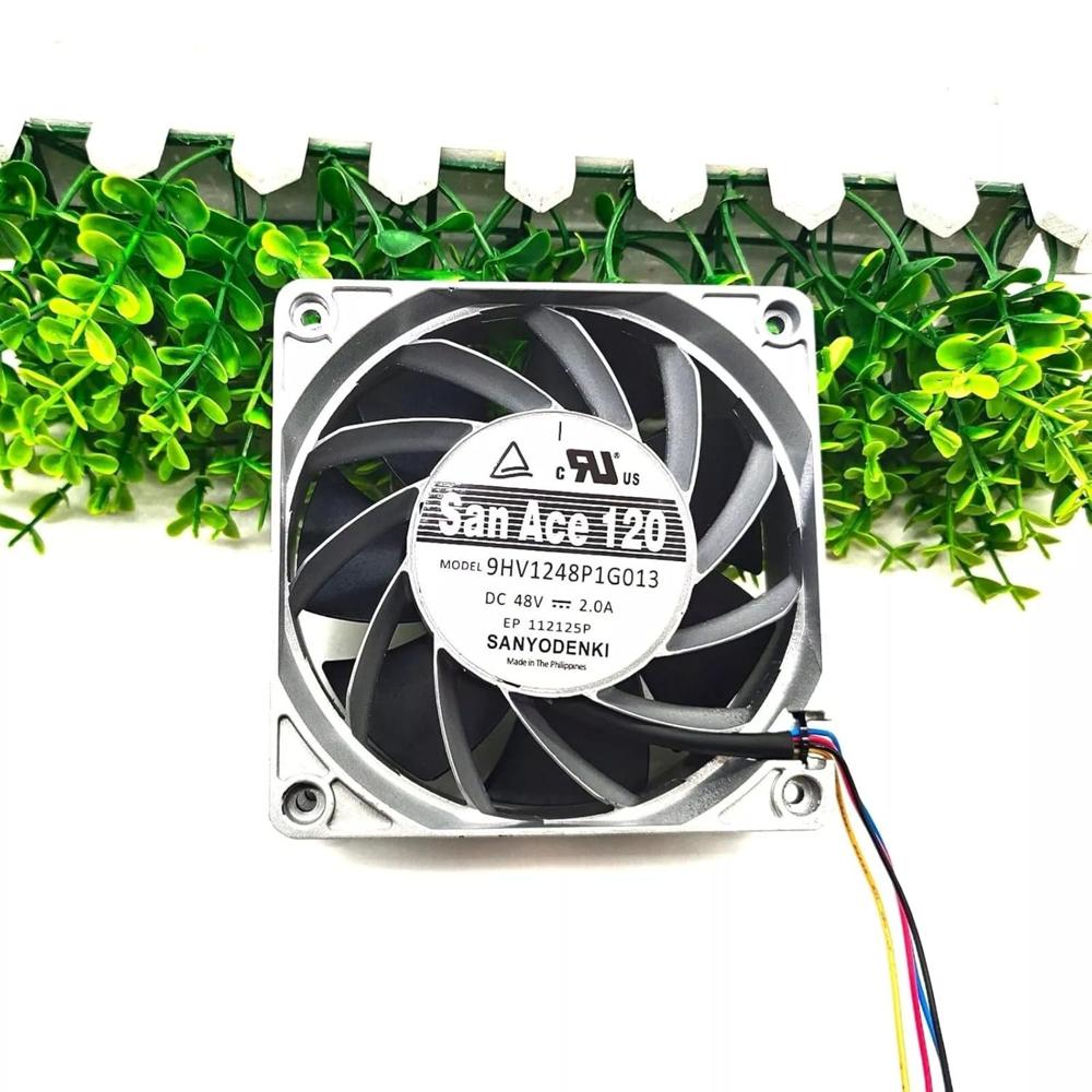 SanAce 9HV1248P1G013 48V-2.0A DC Brushless Air Cooling Fan 2900 RPM 12038mm 4Wire (Metal) Cooling Fan