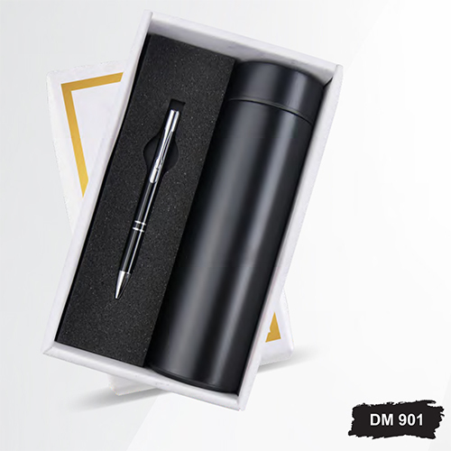 DM901 Temperature Bottle And Metal Pen Gift Set