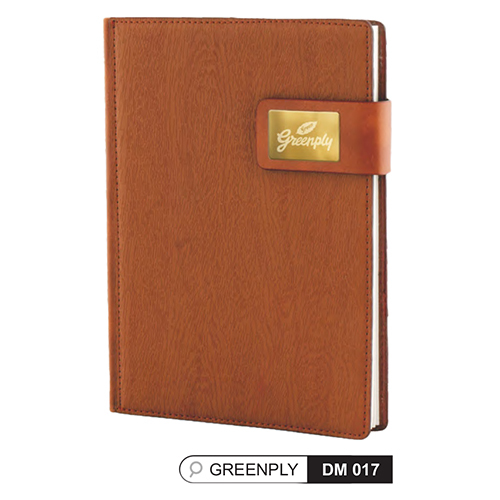 DM017 Green Ply A5 Hard Cover Notebook