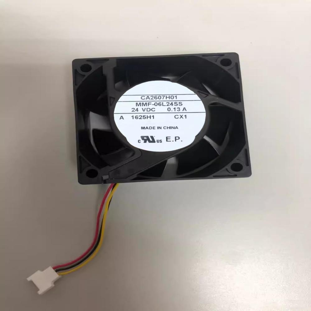 MMF-06L24SS-CX1 24V DC 0.13A 3-Wire 6025mm Ball Bearing Industrial Inverter Cooling Fan