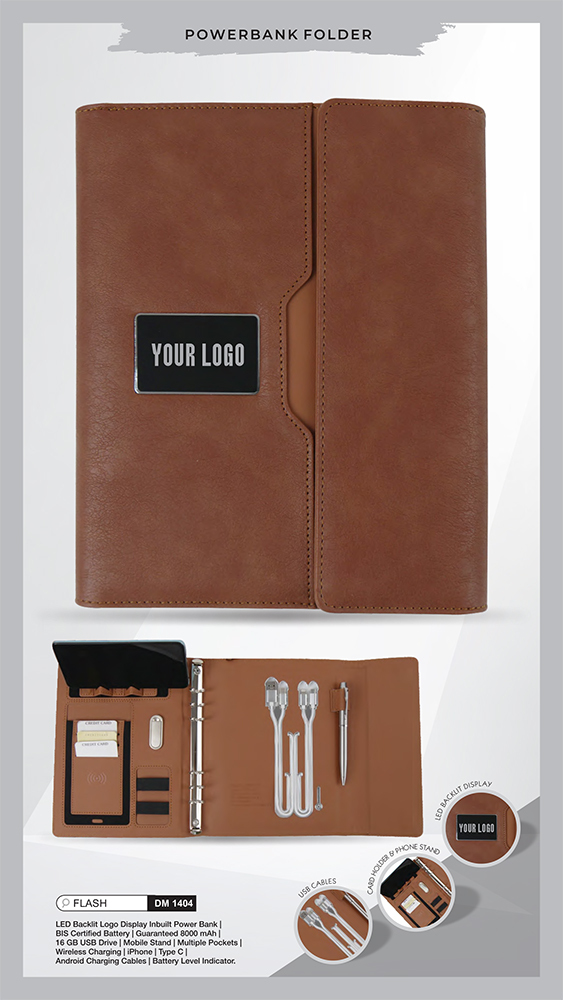 DM1404 Flash Power Bank Diary