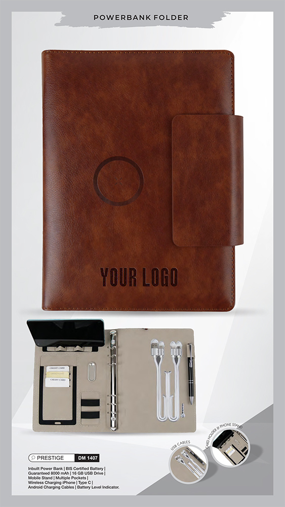 DM1407 Prestige Power Bank Diary