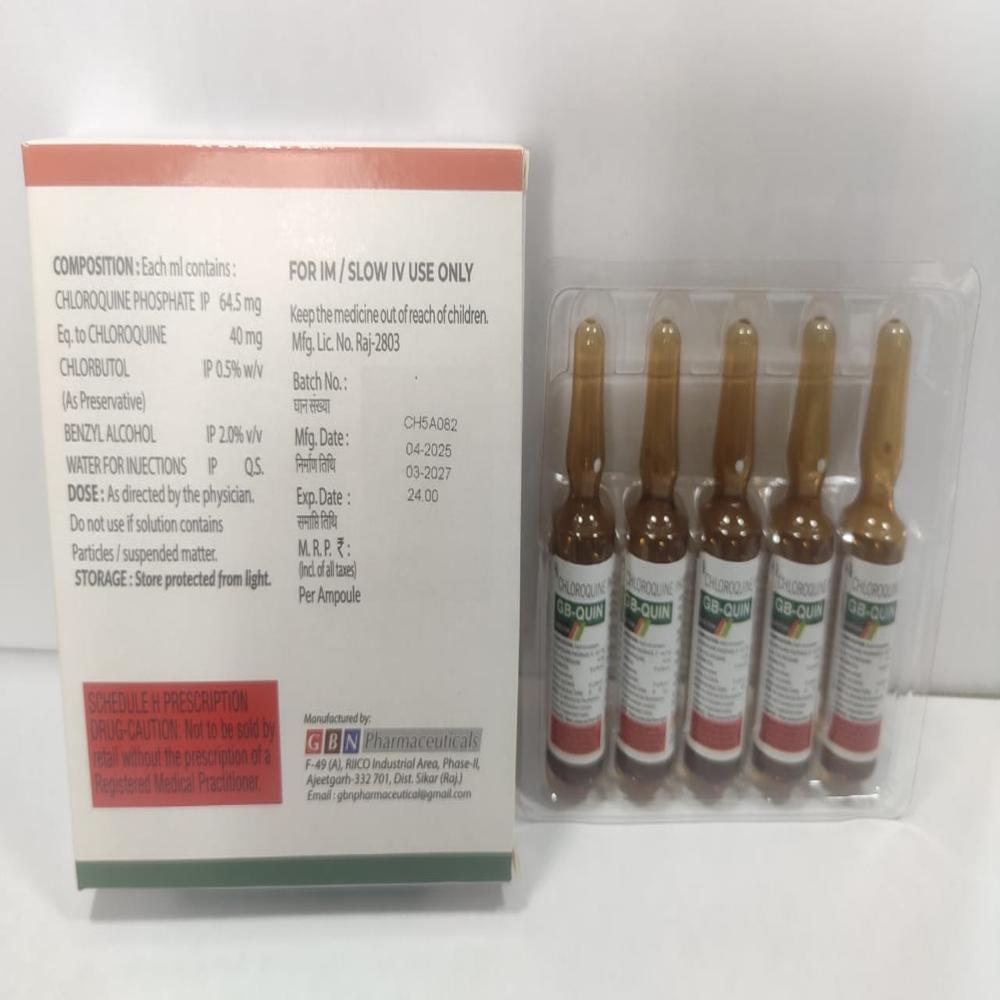 CHLOROQUINE INJ 30ML