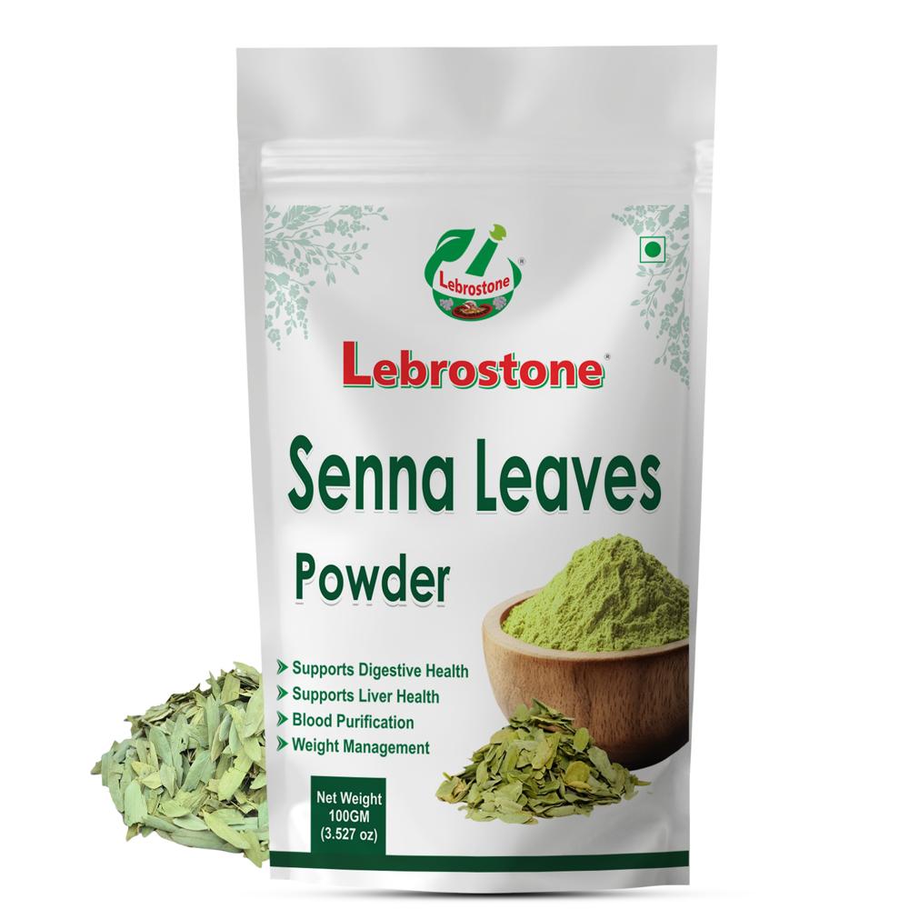 Lebrostone Senna Leaf Powder | Herbal Supplement For Constipation Relief, Digestion & Detox | 100g - Shelf Life: 24 Months