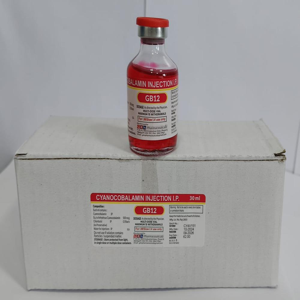 30ml Cyanocobalamin Inj - Brand Name: Gbn Pharmaceutical
