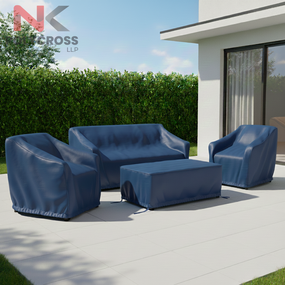 Outdoor Table Cover - Color: Blue