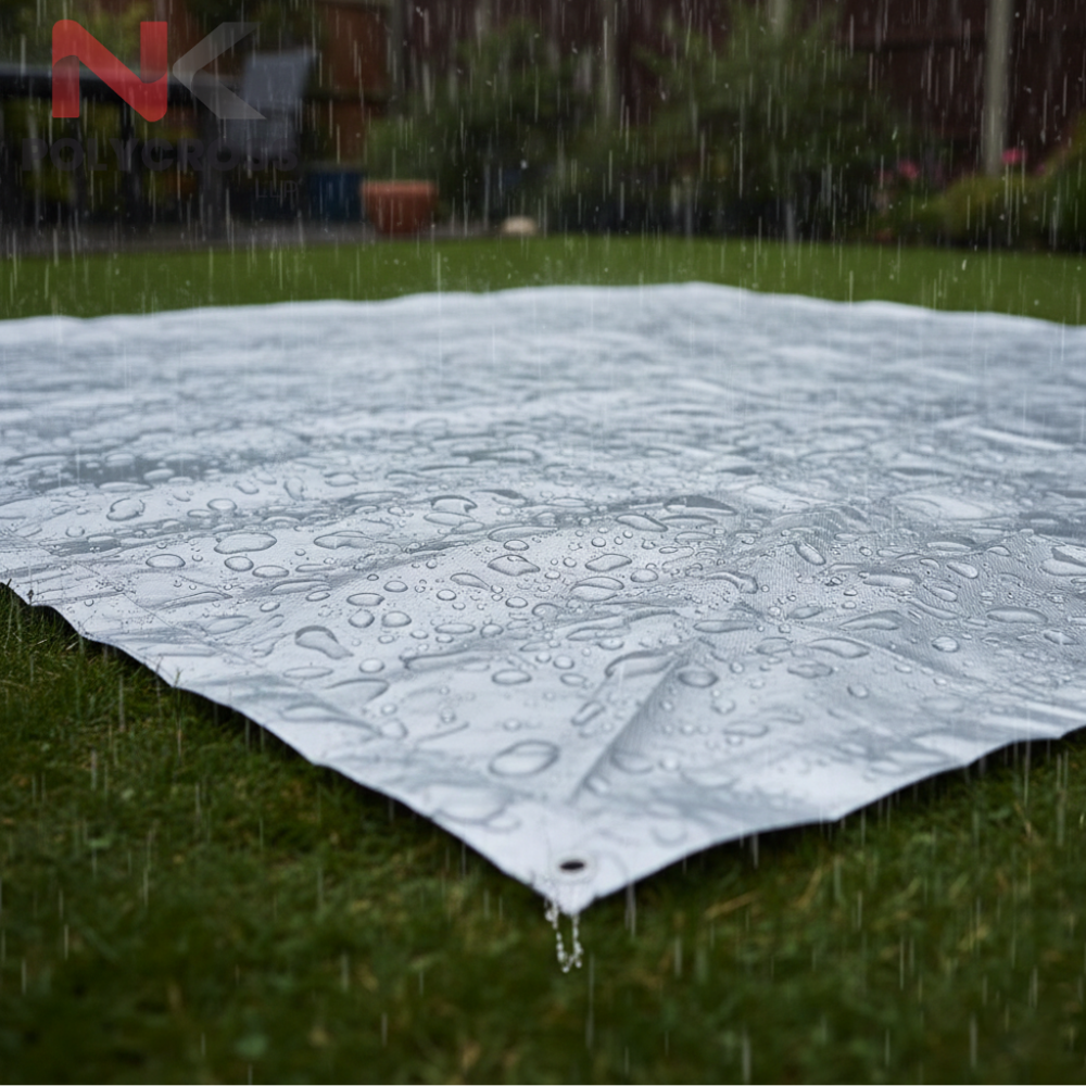 Lawn Waterproof Sheet - Color: Blue
