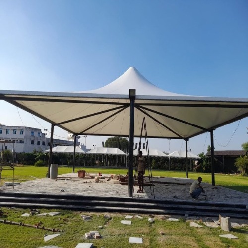 Gazebo Tensile Structure - Color: White