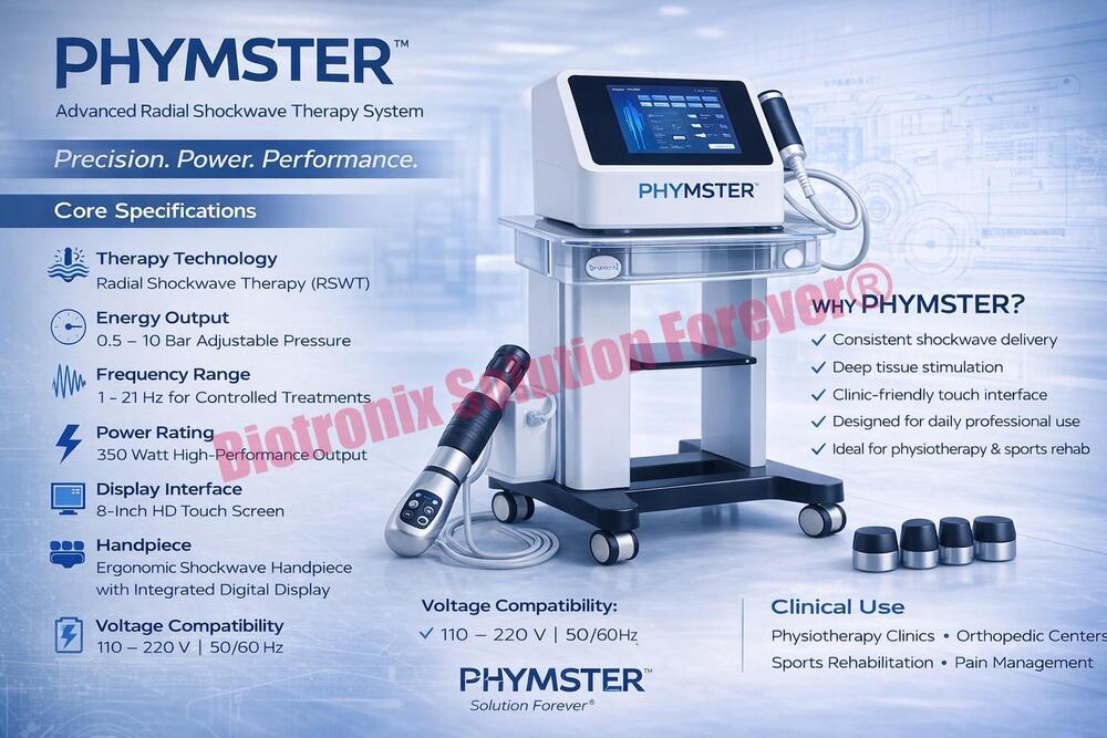 Phymaster Shockwave Physiotherapy Machine for Professional Pain Therapy