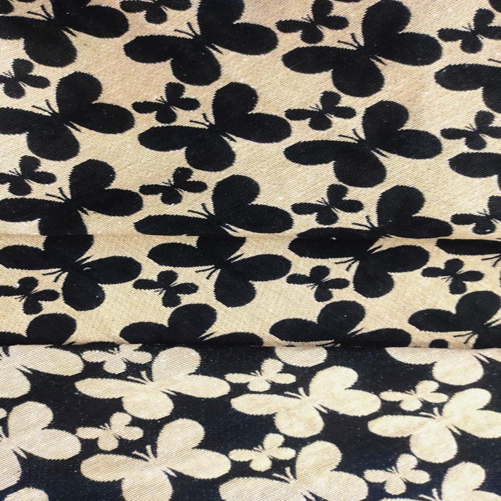 black beige bag fabric jacquard