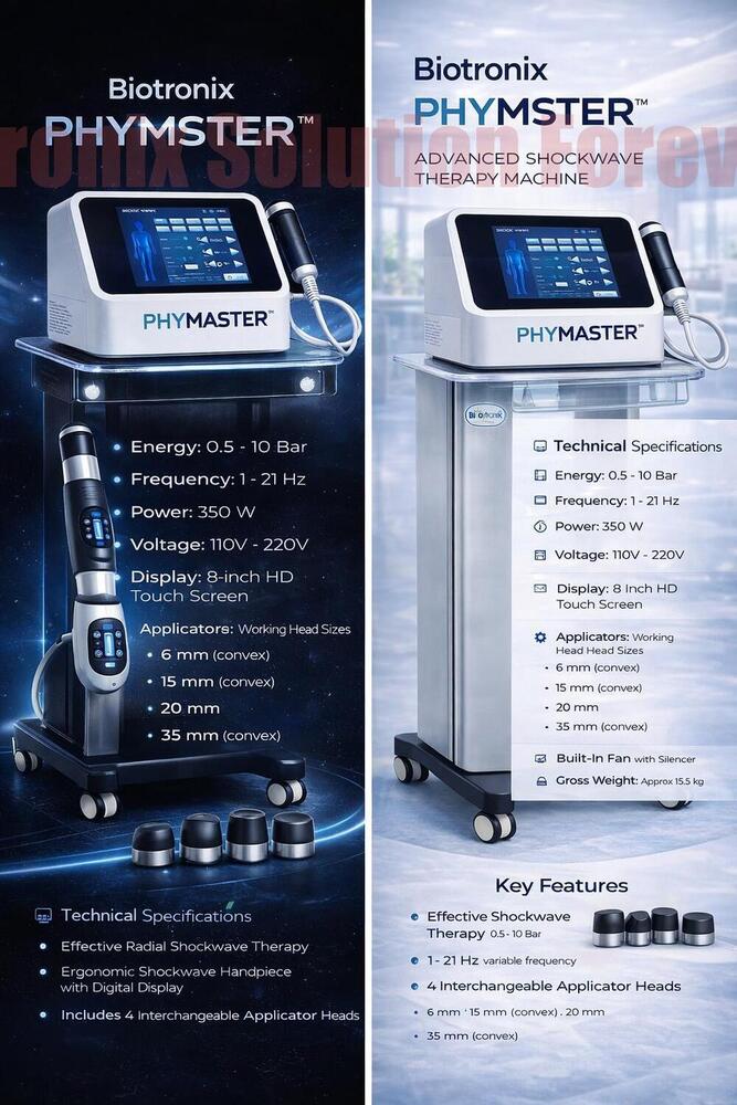 Phymaster Shockwave Therapy Machine for Muscle & Joint Rehabilitation