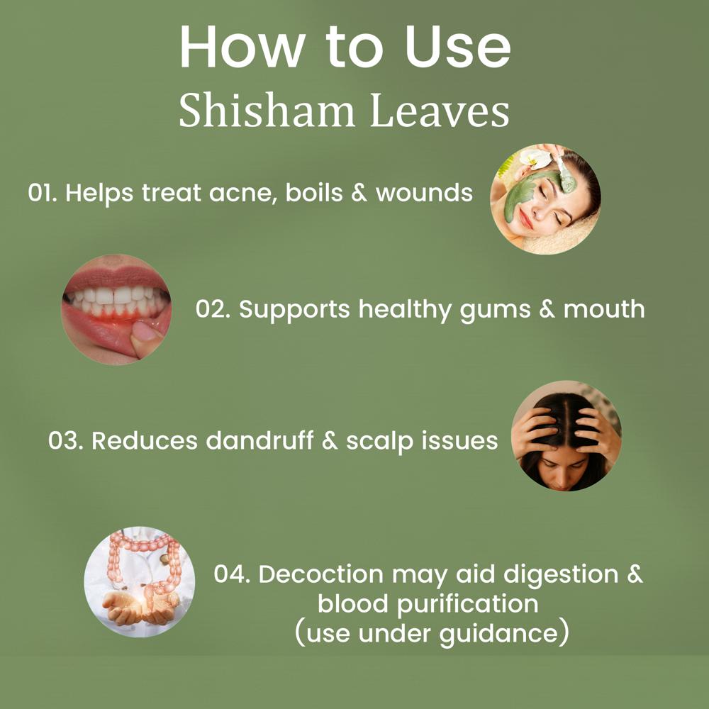 Lebrostone Shisham Leaves Herbal Powder  Blood Detox, Healthy Skin & Natural Fever Relief(200gm)