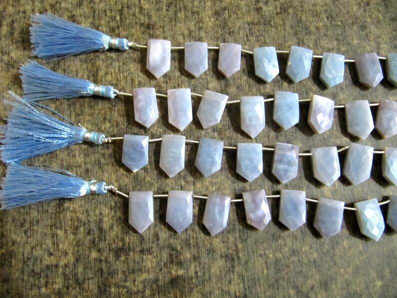 Natural Lavender Opal Pencil Shape briolette Beads 12x20mm Sold Per Strand 9 Inches long