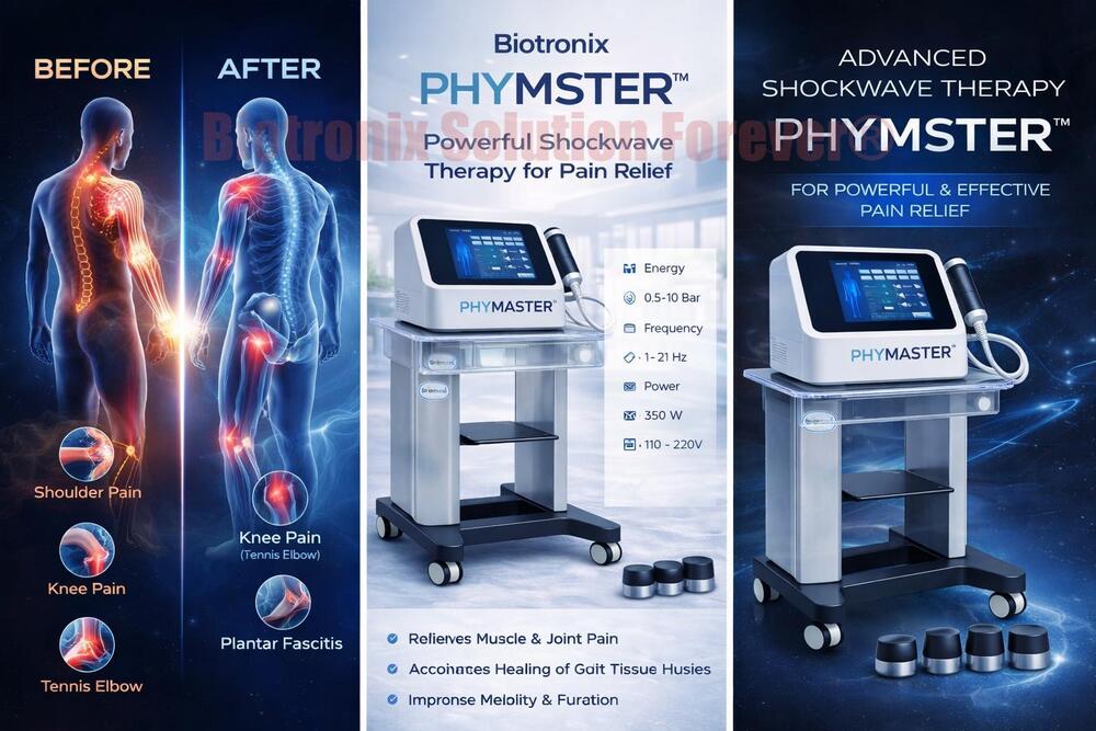 Phymaster Shockwave Physiotherapy Machine for Advanced Rehabilitation