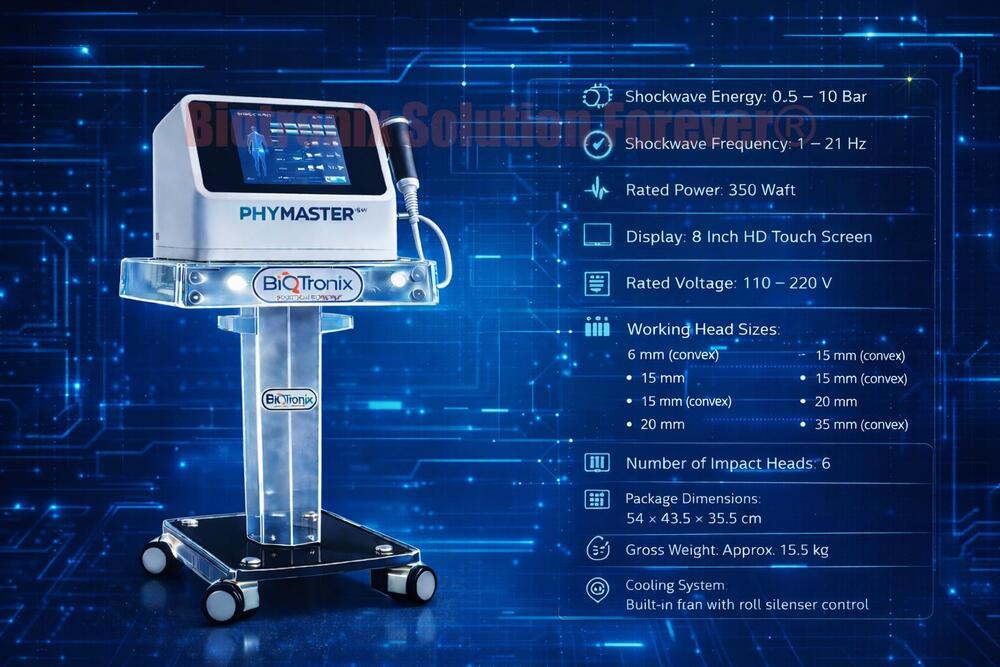 Phymaster Shockwave Physiotherapy Machine for Advanced Rehabilitation