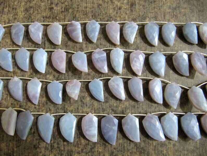 Natural Lavender opal Mango shape Briolette Beads 10x20mm sold per strand 9 inches long