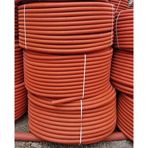 63mm Orange Double Wall Corrugated Coil Pipe