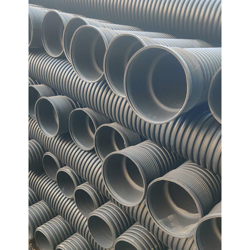 200mm Black Double Wall corrugated Pipe