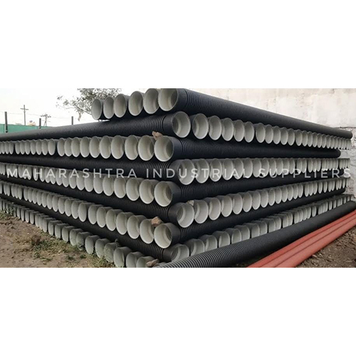 200mm Black Double Wall corrugated Pipe