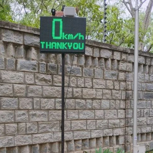 Radar Speed Monitoring System-3-Digit LED Vehicle Speed Display-Overspeed Alert Device