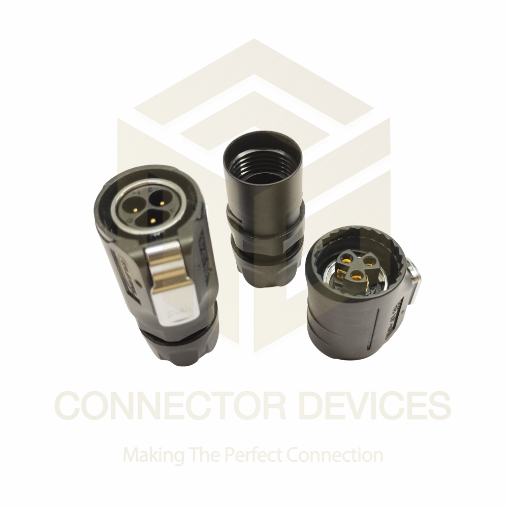 LP-16 3Pin 10A Industrial Circular Metal+Plastic Waterproof Power Connector Male/Female
