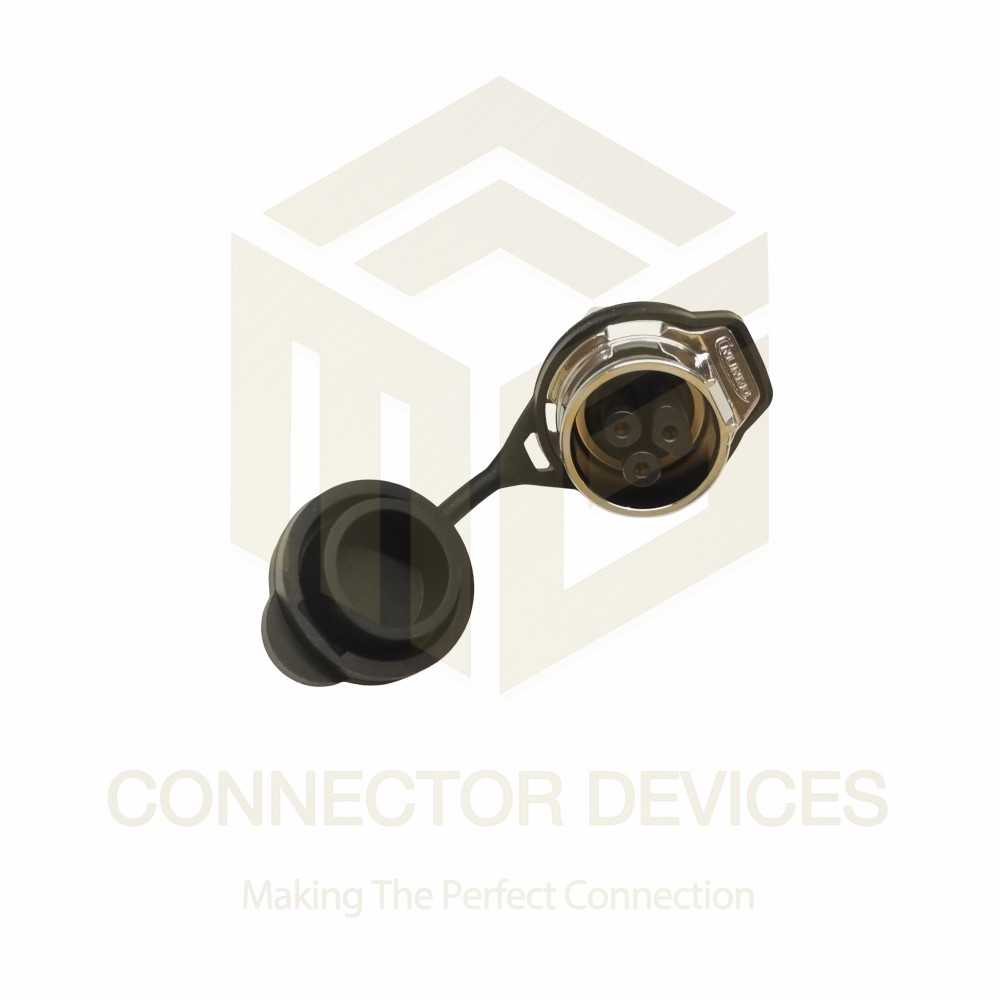 LP-16 3Pin 10A Industrial Circular Metal+Plastic Waterproof Power Connector Female