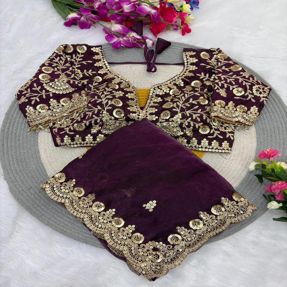 Heavy Work Festival Collection Saree