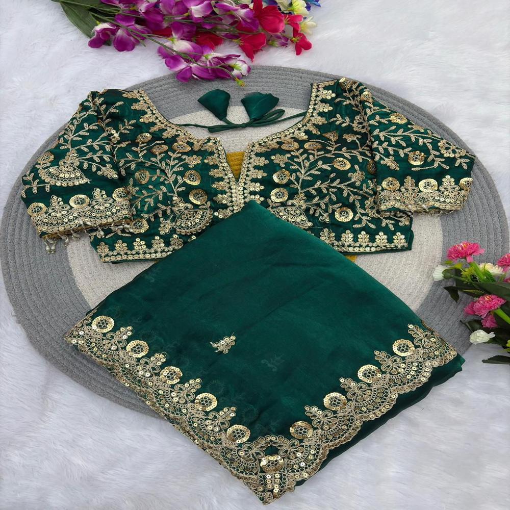 Heavy Work Festival Collection Saree