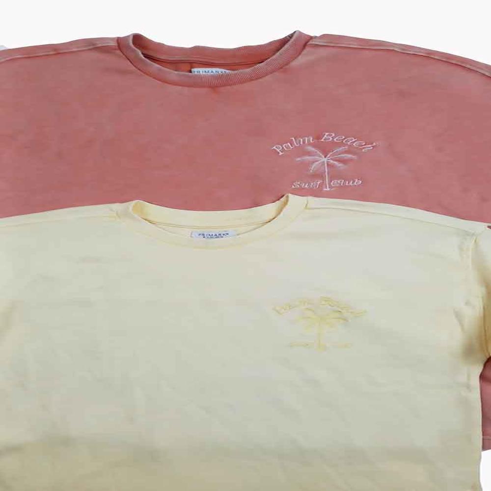 G22135 PRIMARK Girls Washed Boxy T-Shirts