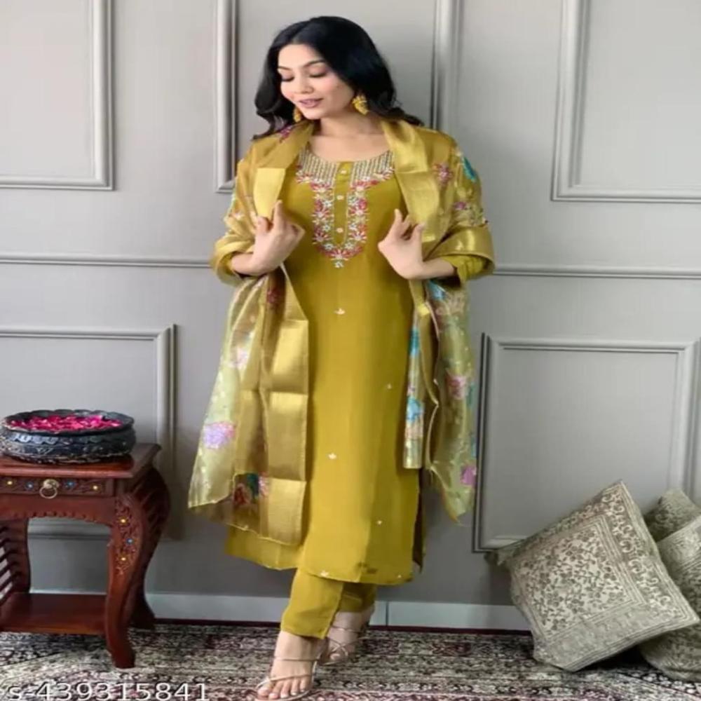 Ladies 3 Piece Suit Set with Dupatta