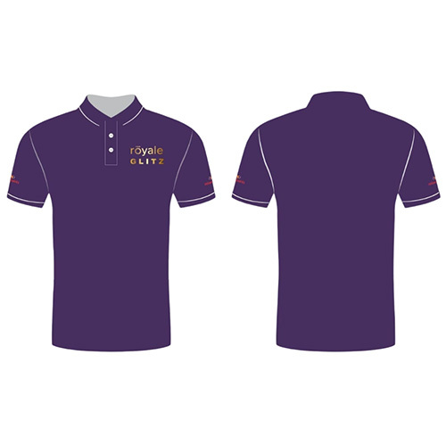 Collar Plain  T-Shirt