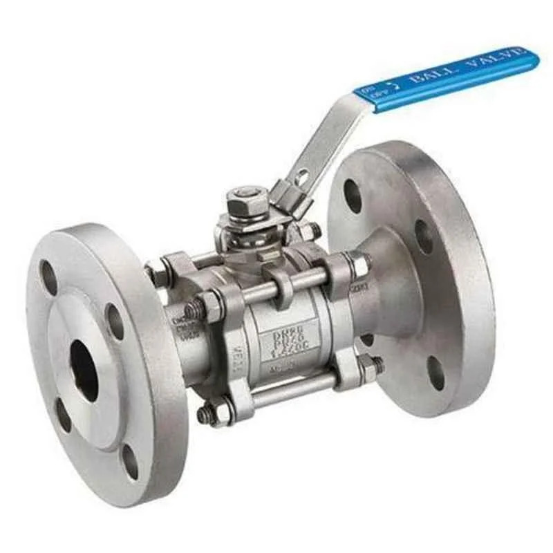 M S Flanges Ball Valve - Mild Steel, 2-inch Port Size, Blue Color-coated Finish | Medium Pressure, Ideal For Water Flow Regulation