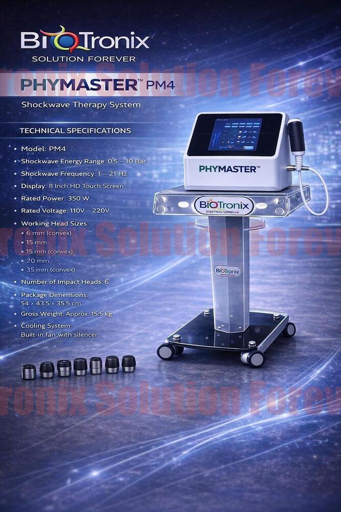 Phymaster Shockwave Physiotherapy System for Orthopedic Rehabilitation