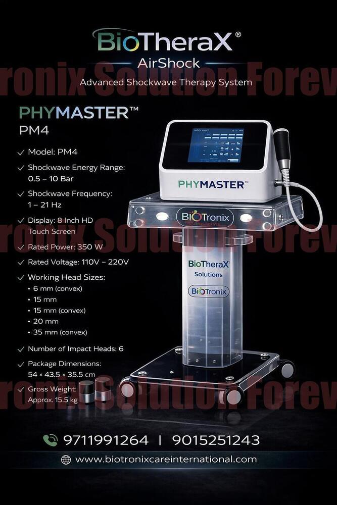 Phymaster Shockwave Physiotherapy System for Orthopedic Rehabilitation