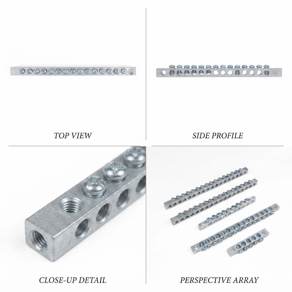 Aluminium Neutral Links - Color: Silver