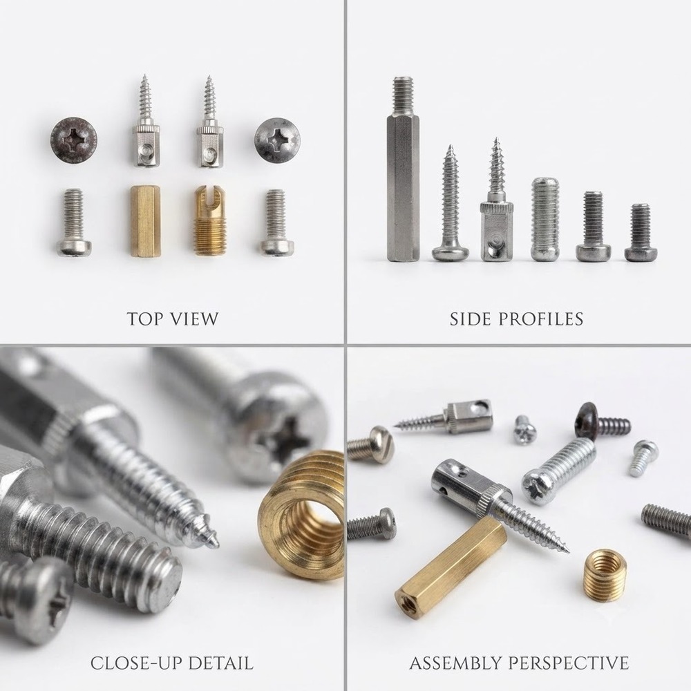 Brass Screws - Color: Golden