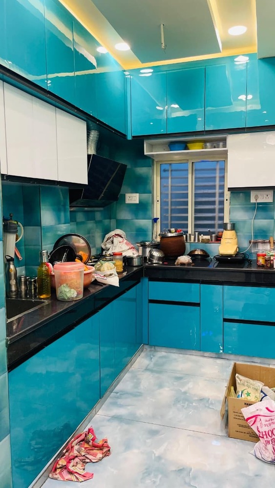 Acrylic Modular Kitchen