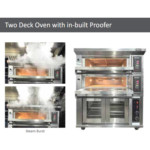 Two Deck Oven with in-built Proofer